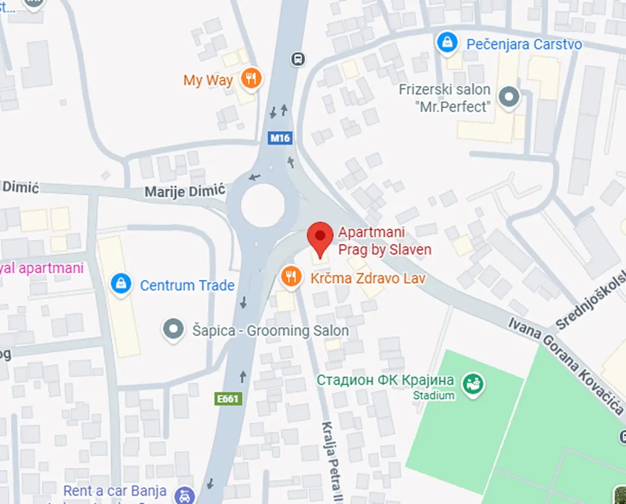 mapa sa lokacijom apartmana